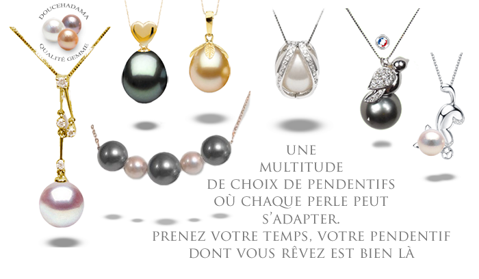 Un choixi gigantesque de pendentifs en or, en argent, sur chaine, sur câble